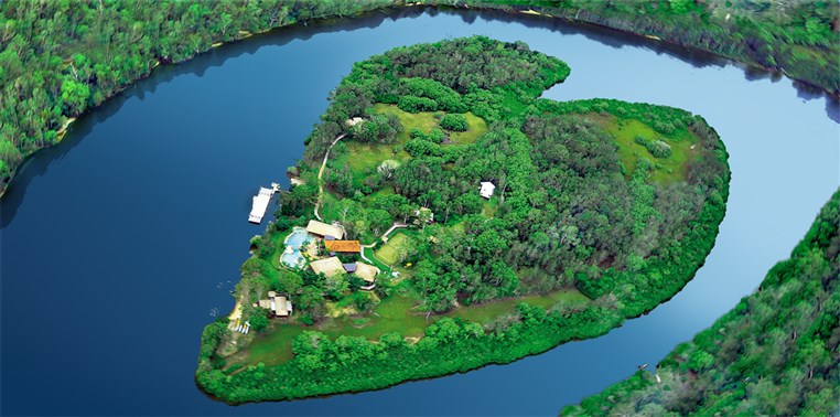 Heart shaped island 